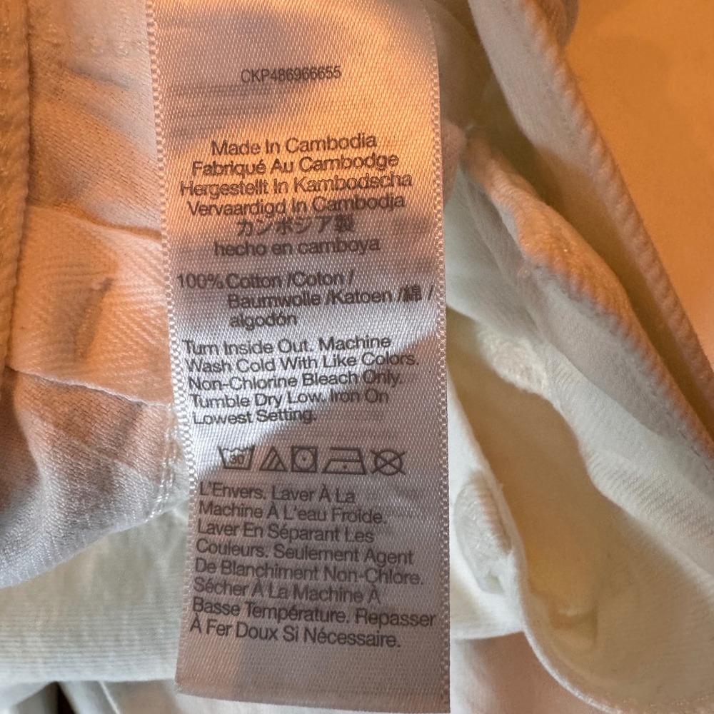 Madewell Jeans Women 28 White Superwide-Leg High-Rise Full-Length Cotton NS899 - Picture 6 of 12